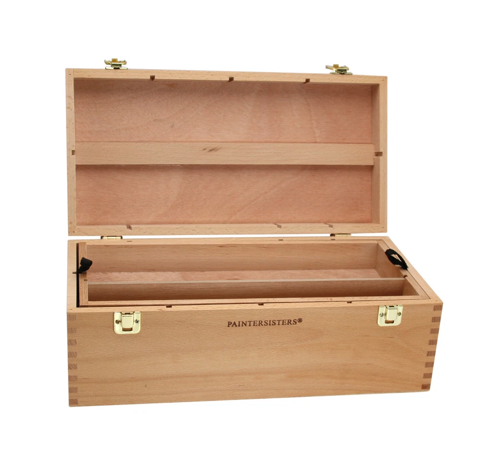 XL Utensil Case Volume 10L, Wooden Case Tool Colours Jewellery Sewing Kit - Image 2 of 4