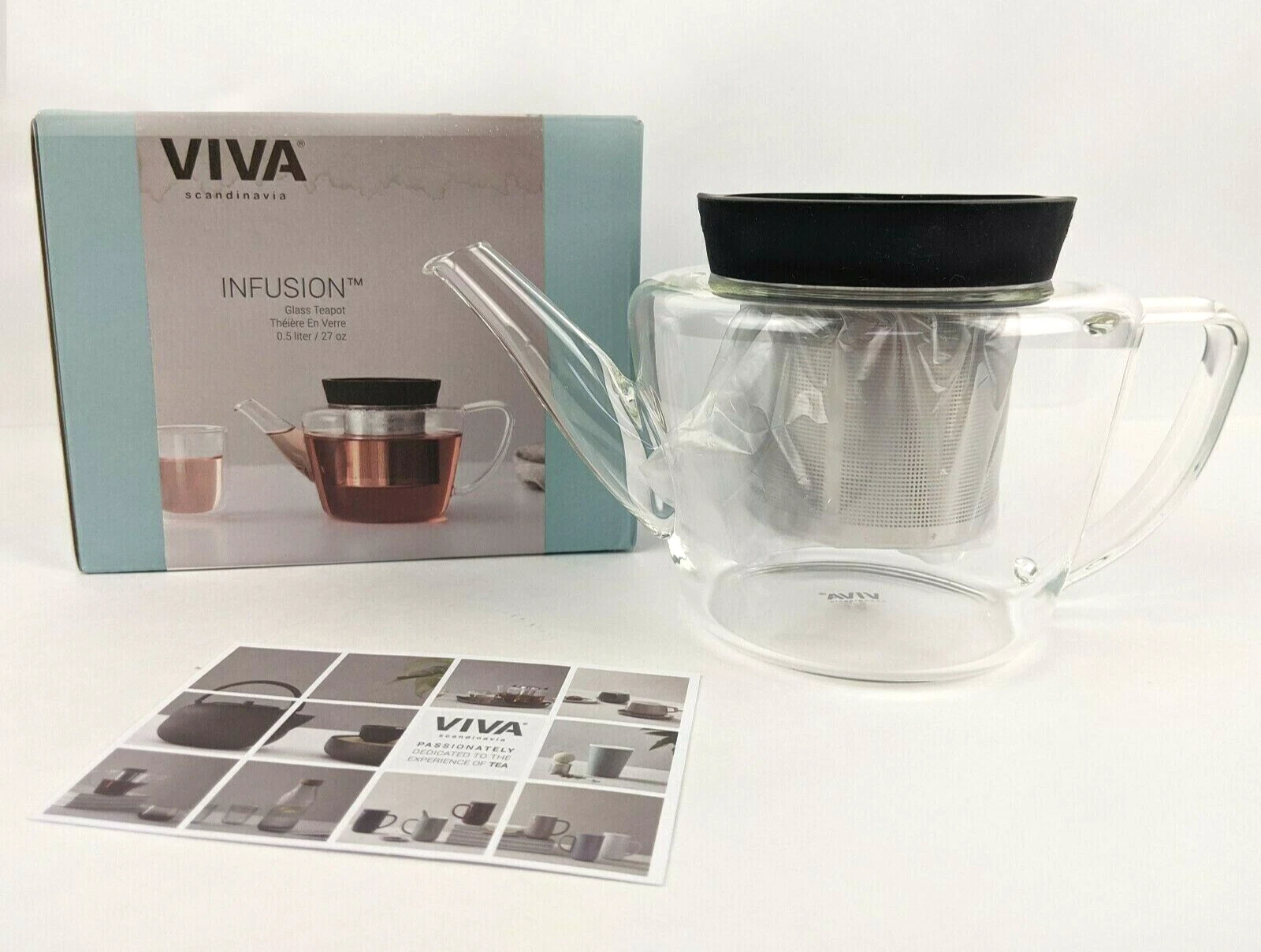 Viva Infusion Borosilicate Glass Tea Pot - Thumbnail 3