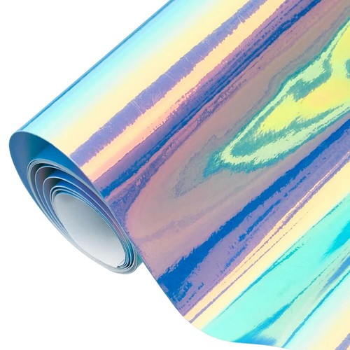 Holographic Blue/Purple/Green Rainbow Chrome Car Motorcycle Wrapping Body Film - Picture 16 of 21