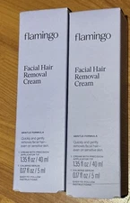 2Flamingo Women's Facial Hair Removal Cream with Calming Serum, 1.35 fl oz
