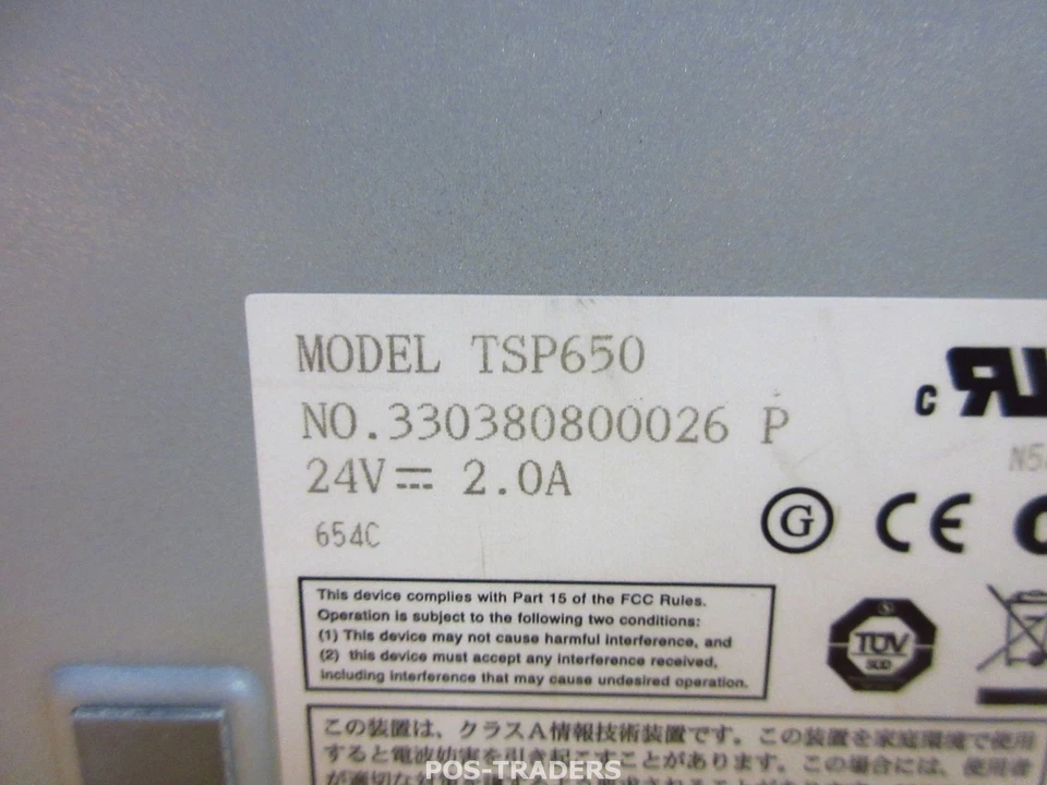 STAR TSP650 Thermal Receipt Ticket POS USB Printer Drucker Black TESTED OK - Bild 4 von 4