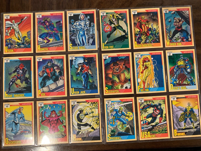 1991 Marvel Universe Super Heroes Impel Trading Cards Complete set