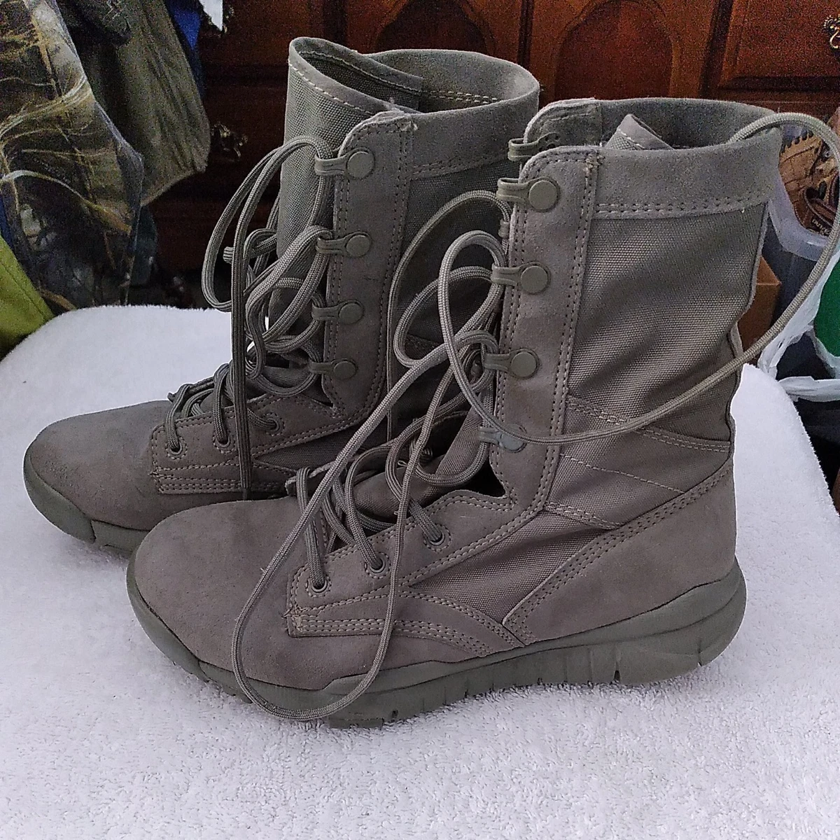 Nike green cheap military boots