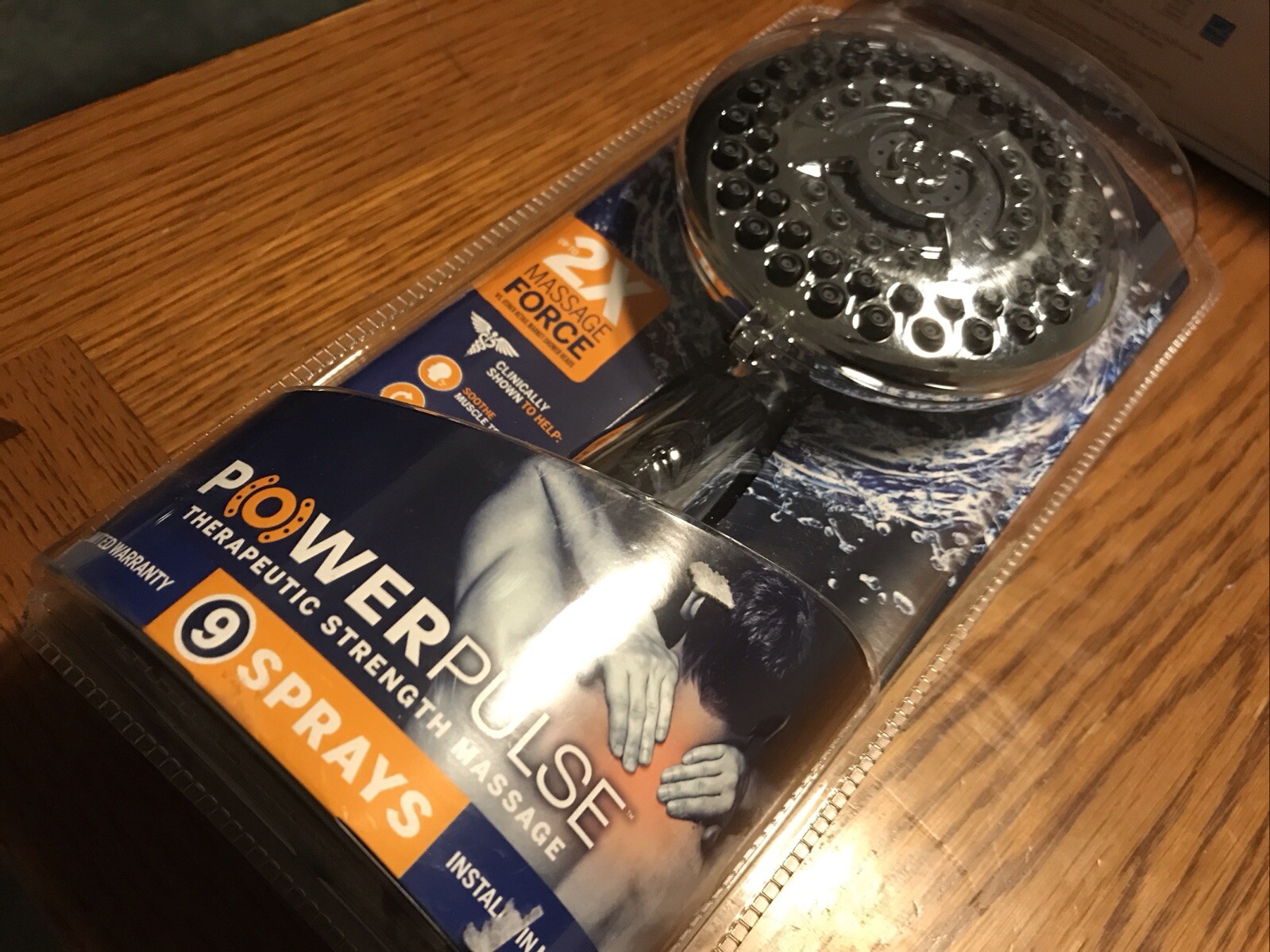 Waterpik Handheld Shower 9 Spray Setting 4.5 Inch Chrome Model: YAT-963ME