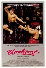 BLOODSPORT Movie POSTER PRINT 27x40 Jean-Claude Van Damme Leah Ayres Roy Chiao