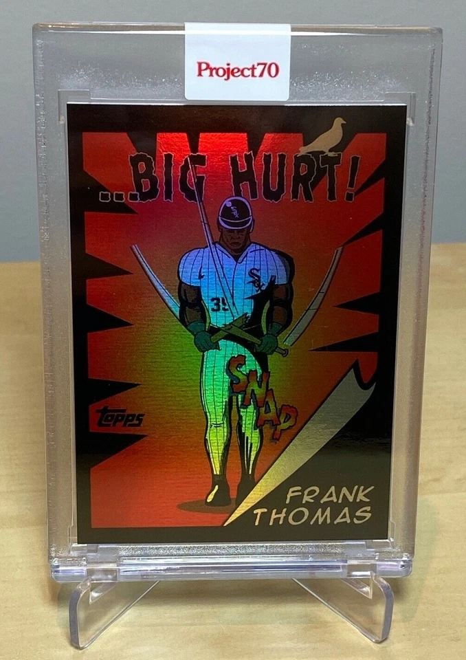 FRANK THOMAS x JEFF STAPLE RAINBOW FOIL 15/70 2021 TOPPS PROJECT 70  CARD #780 - Image 2 of 4