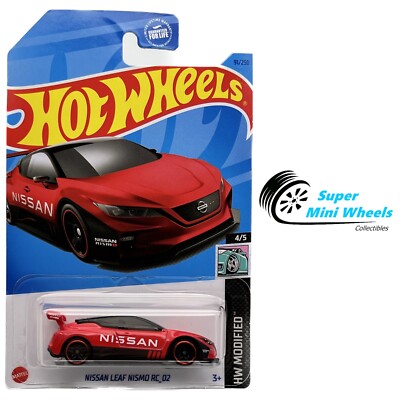 Hot Wheels 2023 #91 - Nissan Leaf Nismo RC-02 Red | eBay