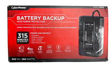 CyberPower SX650U 650VA / 360W UPS with USB cable-FOR PARTS-