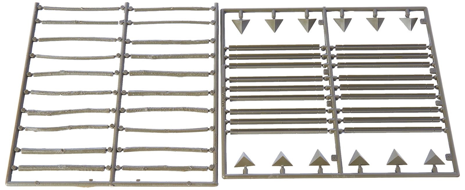 Tamiya 35027 Military Barricade Set Model Kit, 1/35 scale