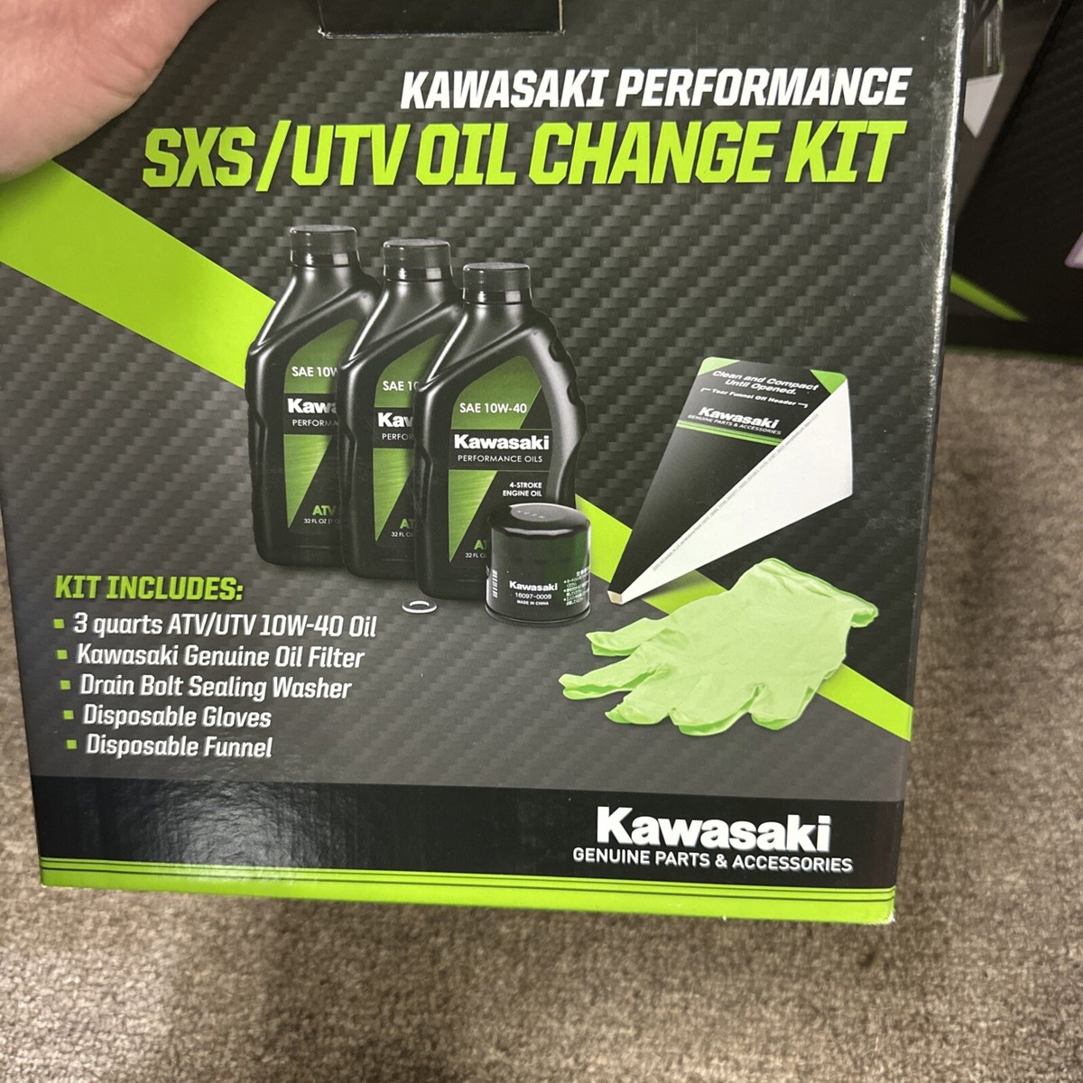 年末SALE 【 THP リキッド 1ml】 CBP CBD CRDH Kawasaki 10W-40 Oil Change Kit 3-Quart 08-13 Teryx 750 & 07