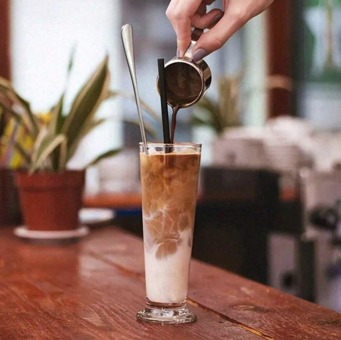 6pcs Long Handle Coffee & Ice Cream Spoons - Stainless Steel Stirring Scoop