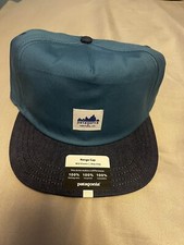 nwt PATAGONIA RANGE VENTURA CA CAP Snapback Wavy Blue One Size Hat - New