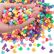 900 Pcs Pony Beads Shapes for Bracelet、Jewelry Making、Friendship Bracelets Colou