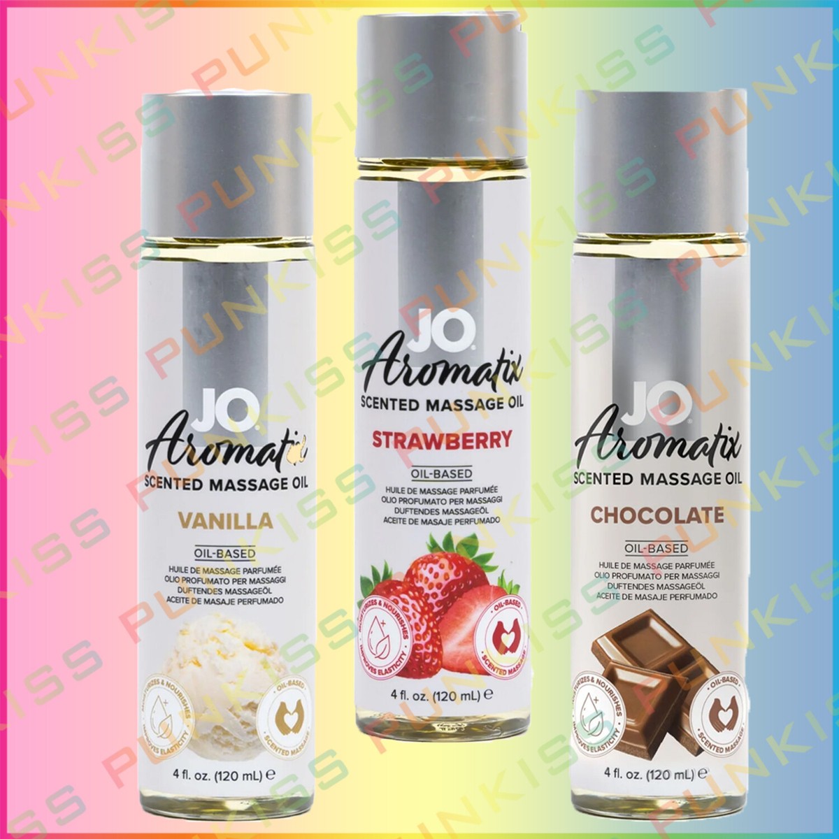 JO Aromatix Flavored Edible Massage Oil💋Skin-Nourishing Oil