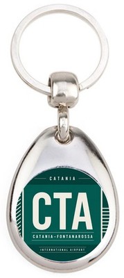 CTA - Aeroporto Internazionale di Catania - Schlüsselanhänger aus Metall