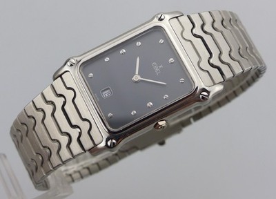 EBEL Classic Date Rectangular - 984924 - Grey Dial - 1990s