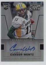 2016 Panini Prizm Collegiate Draft Picks Silver Carson Wentz #127 Auto 6h1