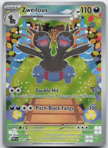 Zweilous Illustration Rare SV: White Flare 147/086 NM