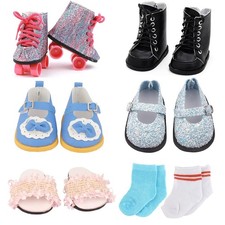 18 Inch Doll Shoes Accessories 5 Pairs Shoes 2 Pairs Socks Fits American Girl