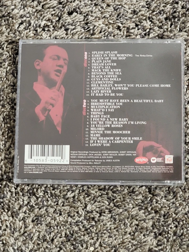 BOBBY DARIN THE HIT SINGLES COLLECTION ORIGINAL 2002 ELEKTRA DOUBLE CD - Image 2 of 2