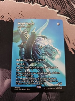 Doom Variant Roaming Throne Borderless Marvel Universe Eternal-Legal Regular MTG