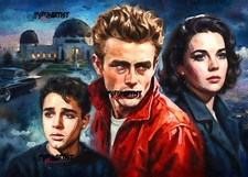 ACEO ATC Sketch - Rebel Without a Cause - 1/1 - Authenticity Stamp