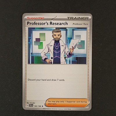 Professor's Research (Professor Turo) 190/198 Rare Scarlet & Violet Pokemon NM