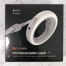 Moestar UFO Retractable Leash Pro Hands Free Leash w/ RGB lights NEW Sealed