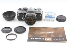  Near MINT Olympus OM-2 silver 35mm Film Camera Zuiko 50mm F1.8 Lens From JAPAN