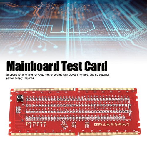 DDR5 Desktop Mainboard Test Card Memory Slot Tester Board With LED Light For - Afbeelding 18 van 22
