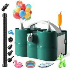 3-in-1 Balloon Inflator Electric Air Pump 5 Nozzles for Balloons & Inflatables