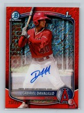 2025 Bowman Chrome Gabriel Davalillo Prospect Autographs Orange Shimmer #/25