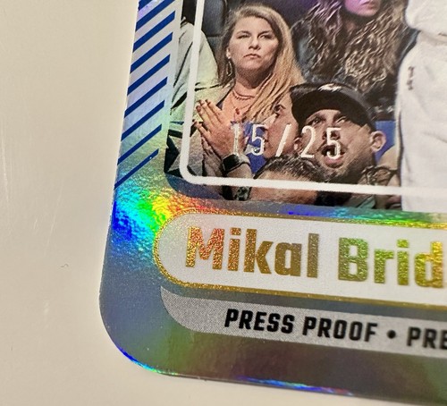 2024-25 Panini Donruss - Mikal Bridges Gold Die-Cut /25 - New York Knicks - Picture 3 of 3
