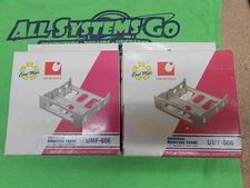 Lot of 2 - Vintage Beige 3.5" Floppy Drive Universal Mounting Frames UMF-606