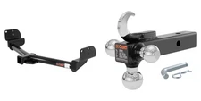 CURT Trailer Hitch Class 3 2in Receiver Multi-Ball Mount w/ Hook Tow Kit - 13550