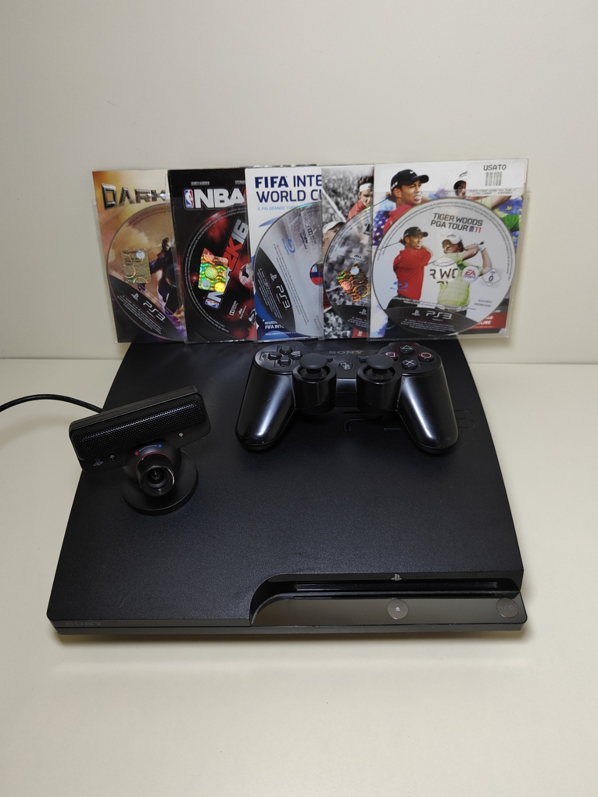 PlayStation 3 320 GB + 5 Giochi + Controller Sony Wireless + Webcam PS3 - OTTIMO