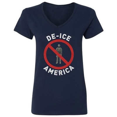 De-Ice America Resist - Usa Anti-Ice Protest Ladies' V-Neck Tshirt