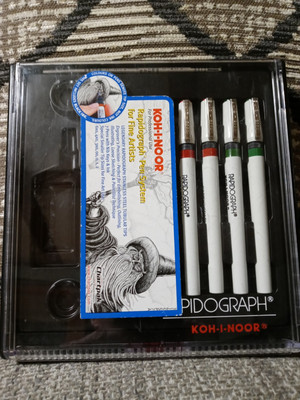 Koh-I-Noor Rapidograph Technical Pen Set+K&E+Drafting+Staedtler+Castell+Rotring