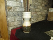 Vintage Maple Hand made solid wood vase turned rustic live edge, 9"x 4"