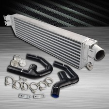 Turbo Intercooler Kit+Pipe Black VW Golf MK5 MK6 GTI FSI JETTA 2.0T Audi A3 Twin