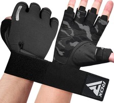 RDX Half Finger Gym Gloves   Touchscreen Workout Gloves for Lifting  Grip