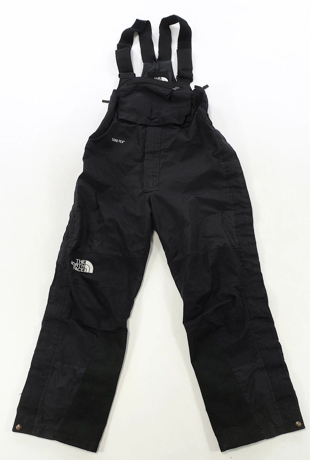 Rare VTG THE NORTH FACE GORE-TEX Insulated Ski Snow Bib Overalls 90s 2000s Black