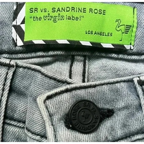 Sandrine Rose Neu mit Etikett Mid-Rise Skinny Distressed Jeans Blau Größe 26 - Bild 5 von 5