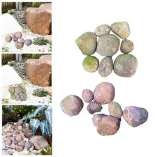 8 Pieces Artificial Rocks Realistic Foam Decoration Versatile Lightweight