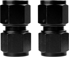 Black Aluminum 10AN Female to Female 90 Degree Swivel Coupler Union Fitting Adap