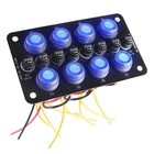 <!--F#f_0-->8 Gang Rocker Switch Panel Toggle Dash Pre Wired On Off for Marine Boat<!--F/-->