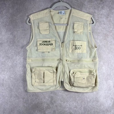 The Wild Wild Vest Kids XL Tan Junior Zookeeper Alabama Gulf Coast Zoo Safari