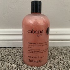 Philosophy Cabana Girl 3 in 1 Shower Gel Bubble Bath Shampoo 16 oz NEW