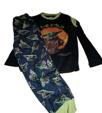 Star Wars Boys' Baby Yoda Mandalorian Pajamas, 2-Piece, Large Size 10/12