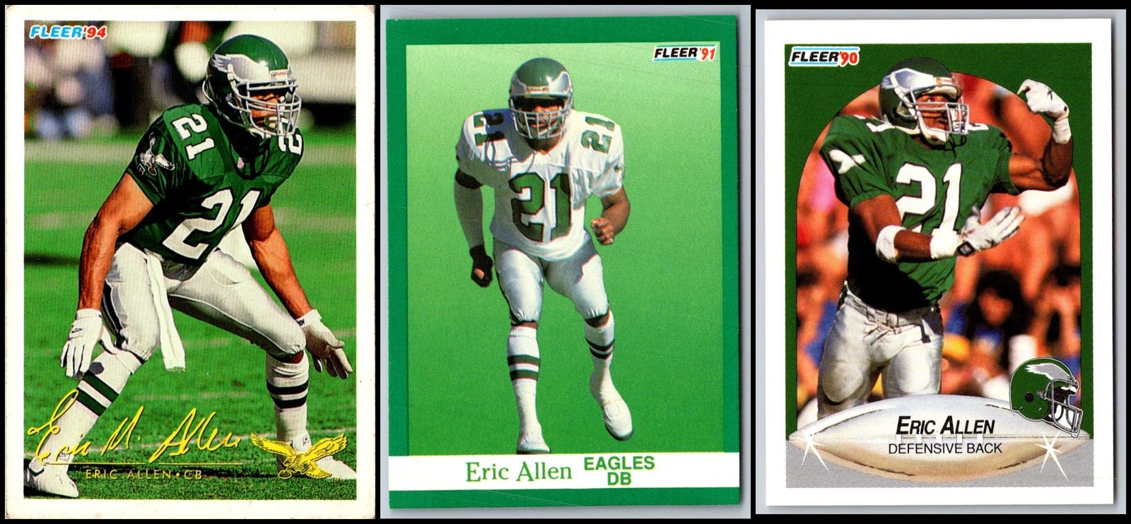 Fleer Eric Allen (3) Card Lot - DON’T MISS OUT!